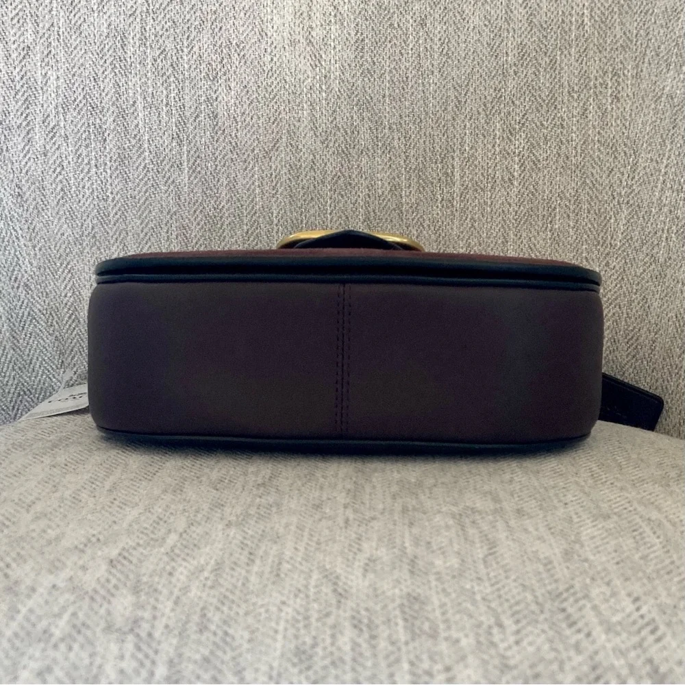 Coach Tabby Oxblood Saddle 20 Shoulder Crossbody Bag - Picture 11 of 14